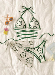 Luxe Triangle Bikini â€?Floral Dream