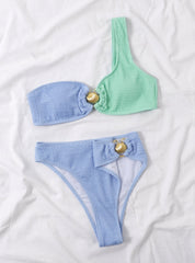 Minimalist Triangle Bikini â€?Tropical Bloom