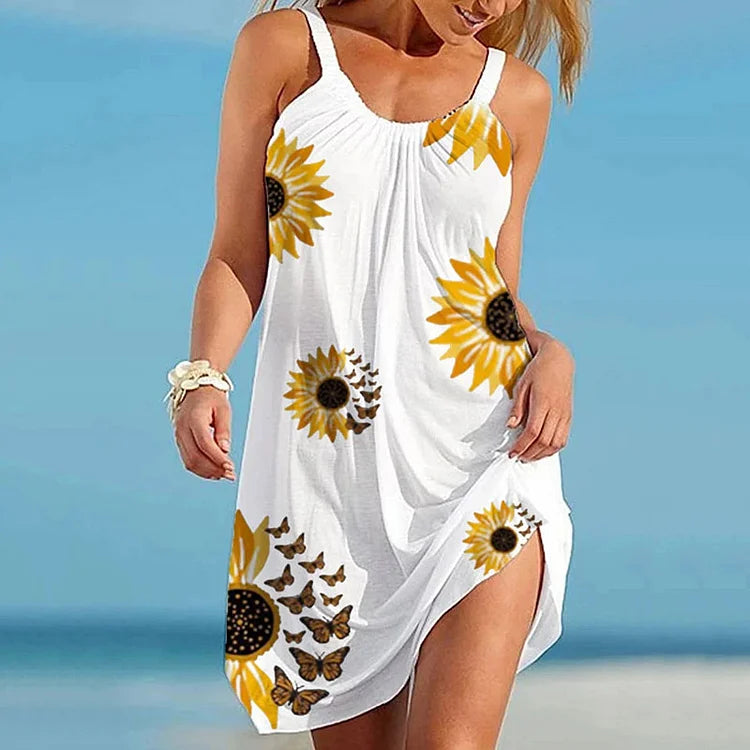 Evelynâ„?- Chic Sunflower Dress