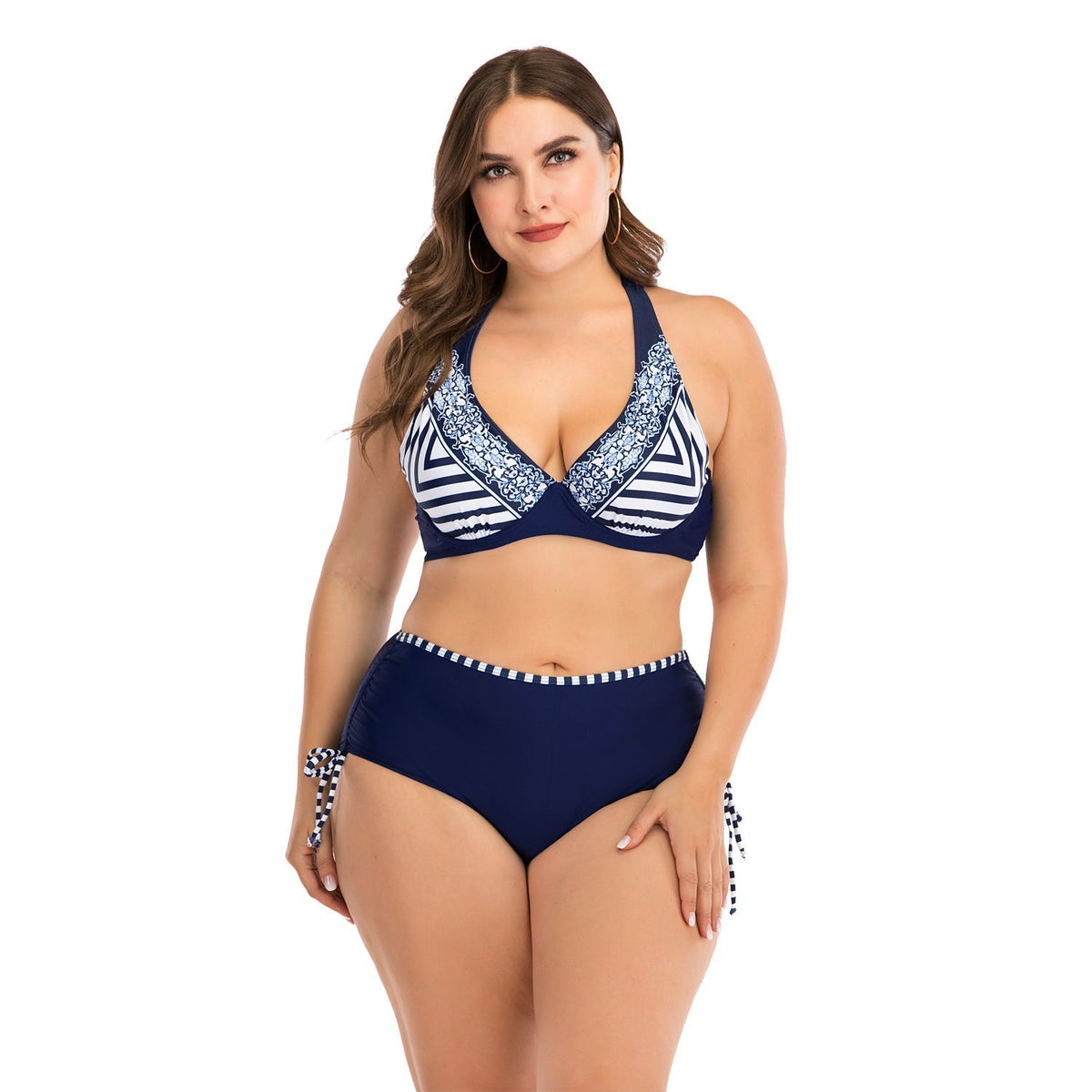 Romantic High-Waist Bikini â€?Vintage Chic
