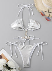 Minimalist High-Waist Bikini â€?Halter Luxe