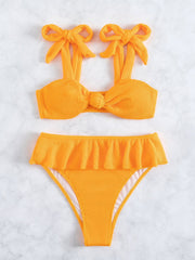 Sculpted High-Waist Bikini â€?Halter Luxe