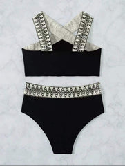 Glam Strappy Swimsuit â€?Vintage Chic