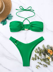 Elegant Two-Piece Set â€?Tropical Bloom