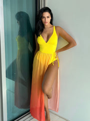 Luxe Strappy Swimsuit â€?Golden Hour