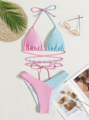 Luxe High-Waist Bikini â€?Halter Luxe