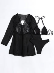 Glam Strappy Swimsuit â€?Tropical Bloom