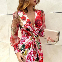 Blooming Flower Mini Dress