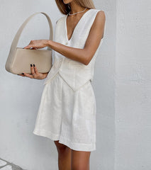 Ayessaâ„?- Tailored Vest and Shorts Set