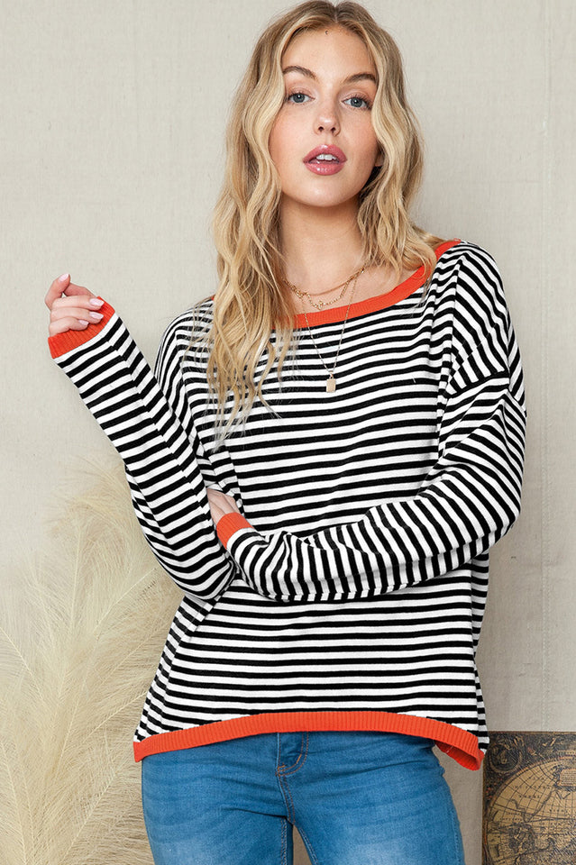 All Around The Way Striped Top