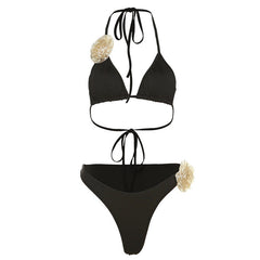 Elegant Triangle Bikini â€?Tropical Bloom