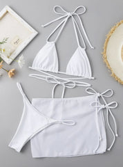 Minimalist Triangle Bikini â€?Floral Dream