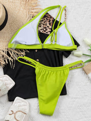 Bold Strappy Swimsuit â€?Halter Luxe