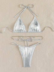 Glam Cut-Out Bikini â€?Satin Glow