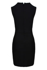 Rhinestone Detail Spliced Dress