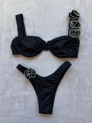 Bold High-Waist Bikini â€?Midnight Swim