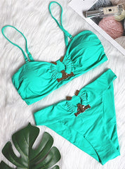 Glam Strappy Swimsuit â€?Golden Hour