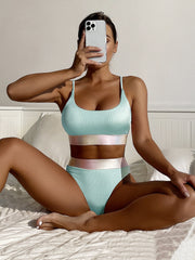 Elegant Strappy Swimsuit â€?Vintage Chic