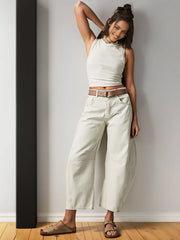 Cora Women's Stylish Wide-Leg Denim Pants