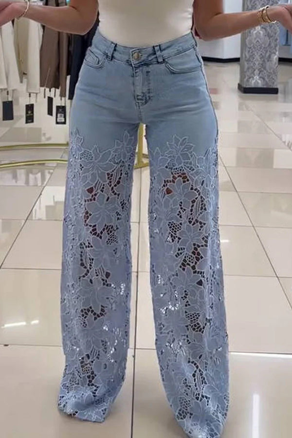 Celeste Bloom Lace Jeans â€?Dream Denim Edition