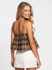 Country Concert Top - Brown