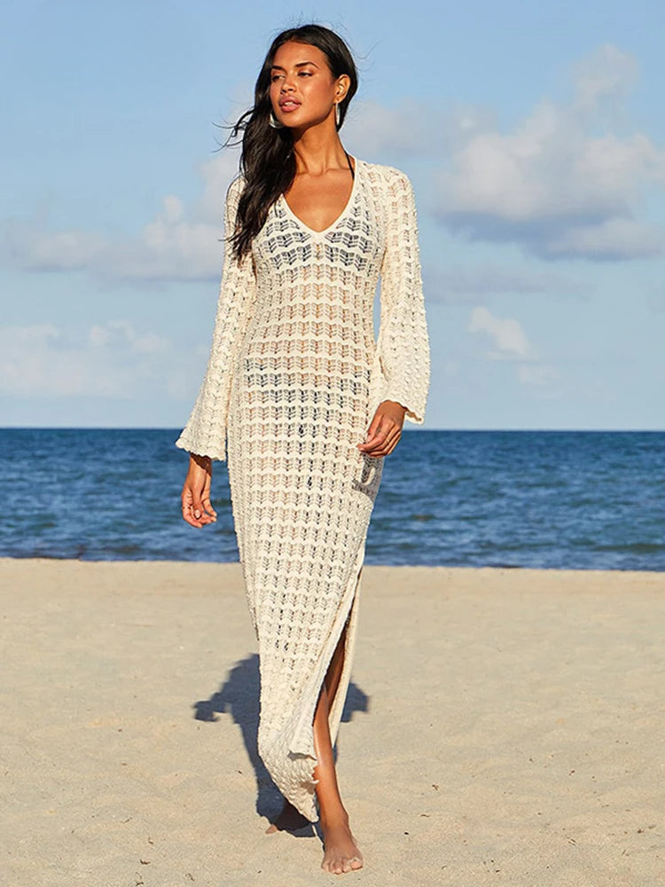 Backless Hollow Breezy Kaftan