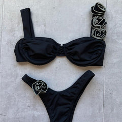 Bold High-Waist Bikini â€?Midnight Swim