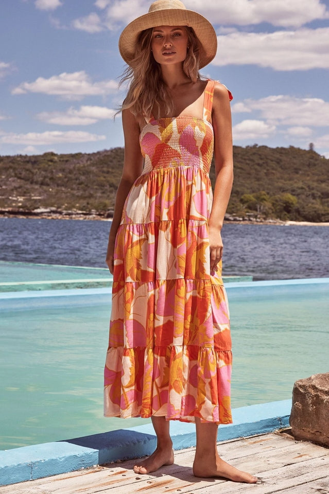 Savannah Smocked Maxi Dress