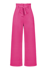 All-Matching Belted Wide-Leg Trouser