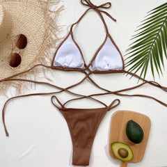 Chic Strappy Swimsuit â€?Golden Hour