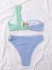 Minimalist Triangle Bikini â€?Tropical Bloom