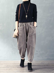 Colorful Choice Elastic Waist Retro Pant
