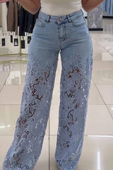 Celeste Bloom Lace Jeans â€?Dream Denim Edition