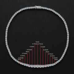 Kisses on Cheeks Tennis Necklace