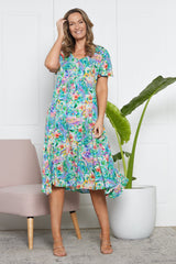 Brighton Dress - Tropical Paisley