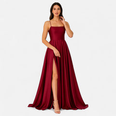 Giselle Women's Maxi Dress | Satin, Split