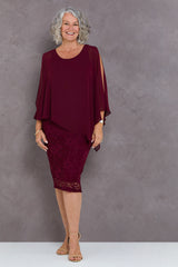 Abigail Dress - Wine