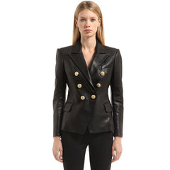 Be On Style Leather Blazer