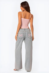 Emma | Bow Jeans