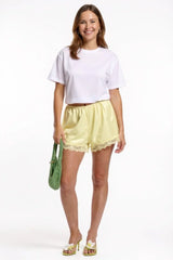 Silk Shorts - Yellow