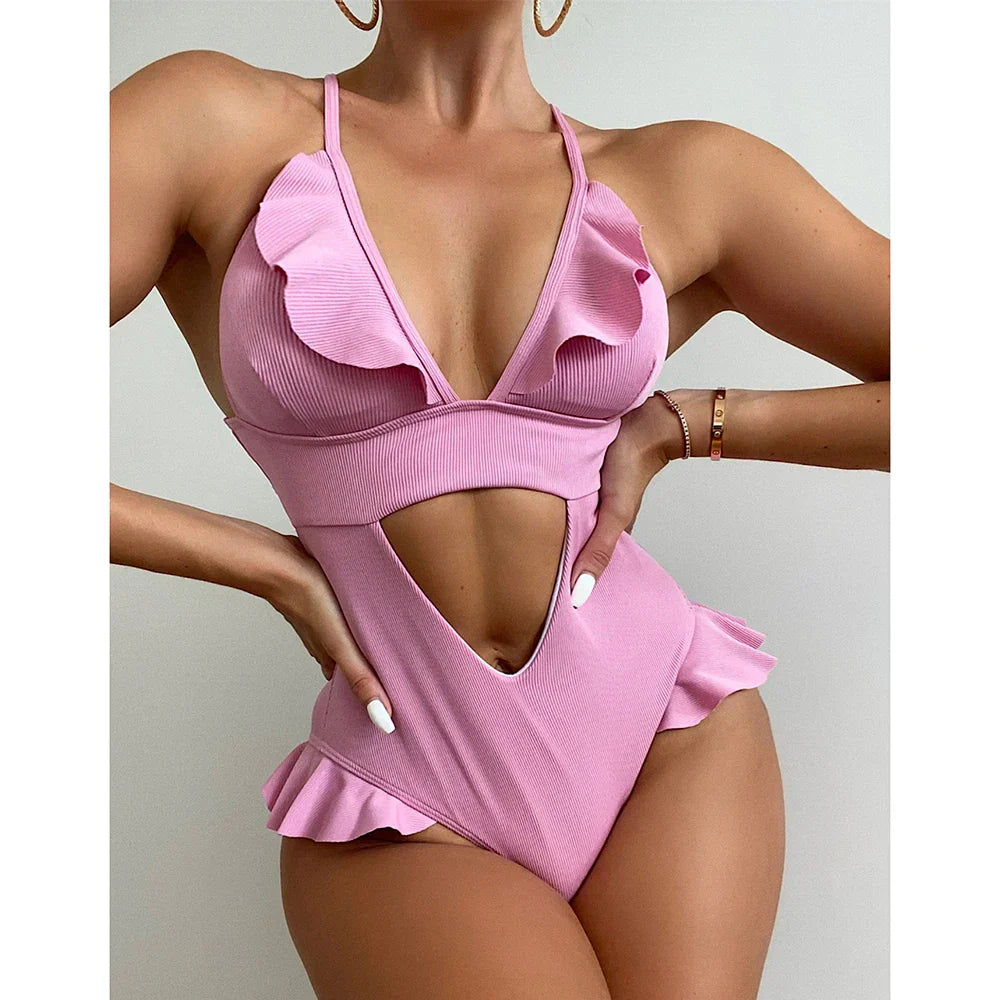 Solid Deep Resort Wear