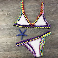 Chic High-Waist Bikini â€?Crisscross Style
