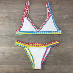 Chic High-Waist Bikini â€?Crisscross Style