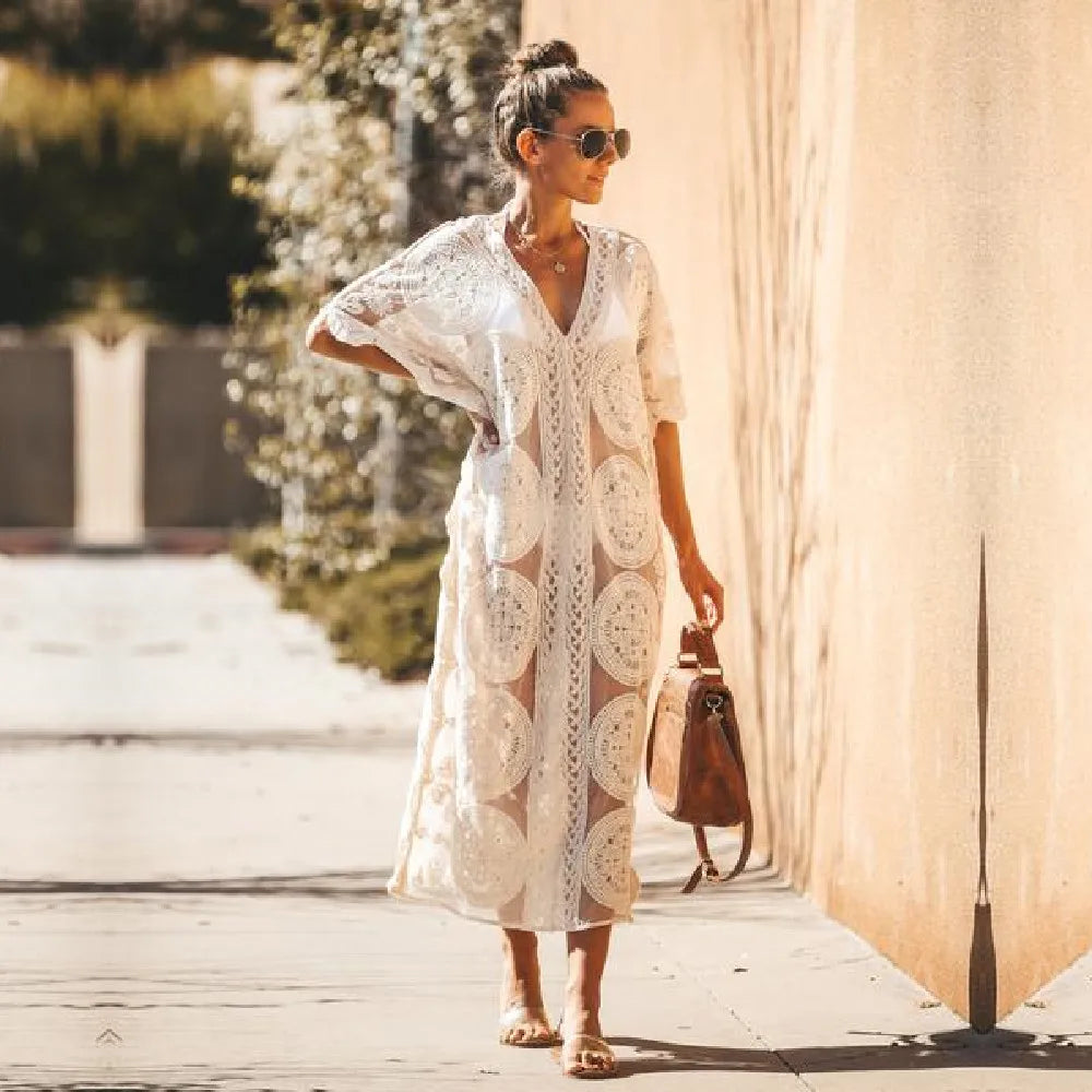 Lace Kaftan Vacation Wrap