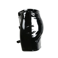 Died Without A Whisper Leather Mini Skirt