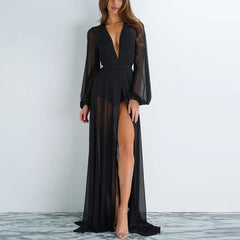 Transparent Chiffon Crochet Layer
