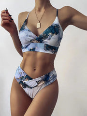 Floral Halter Luxe Throw-On