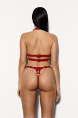 Ari Crotchless Panties in Red