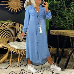 Sennaâ„?Elegant Boho Denim Dress