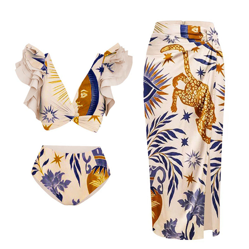 Luxe Strappy Swimsuit â€?Floral Dream